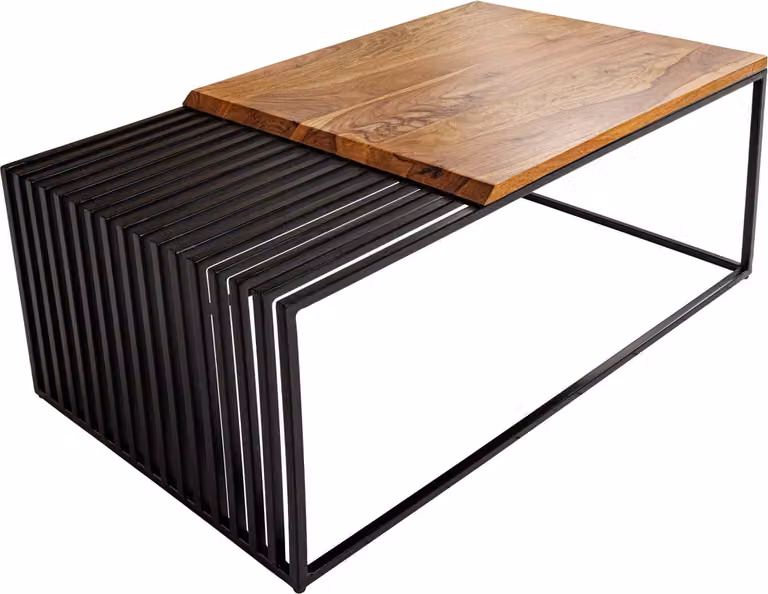 Tavolino da salotto 100 cm in legno, design moderno per il soggiorno. ACQUISTA ORA