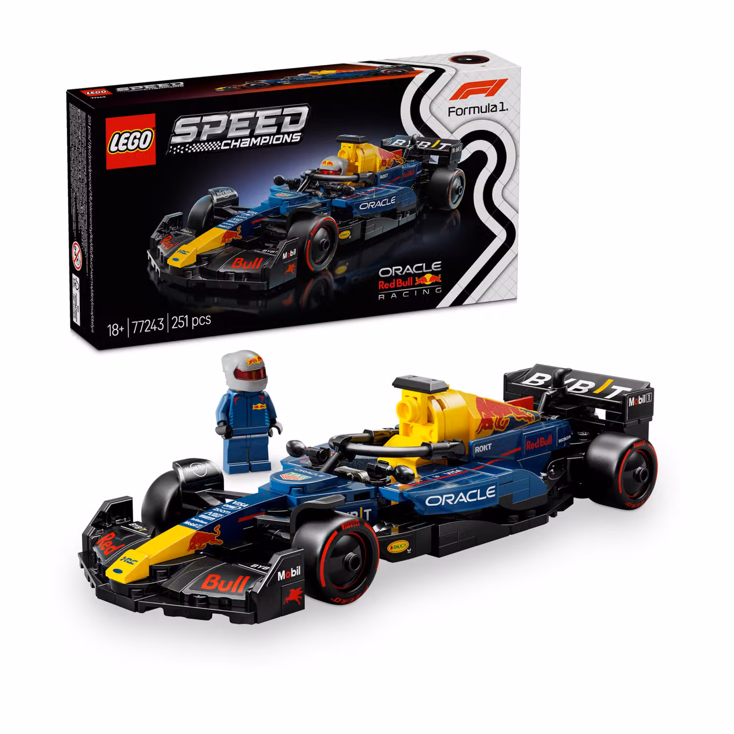 LEGO Speed Champions Auto da corsa F1 Oracle Red Bull Racing RB20 Blu 77243 – 4