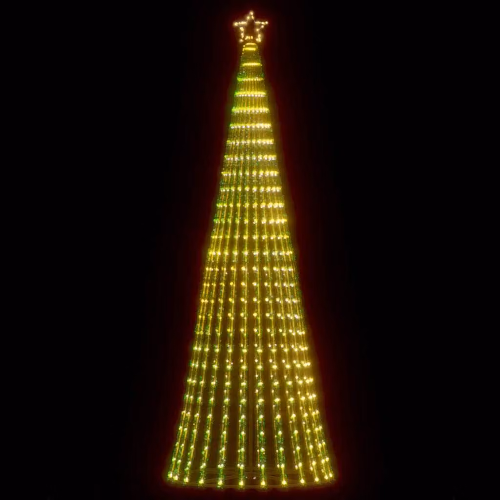 Albero di Natale con 475 LED vidaXL, colore verde con luci bianco caldo, Altezza: 247 cm