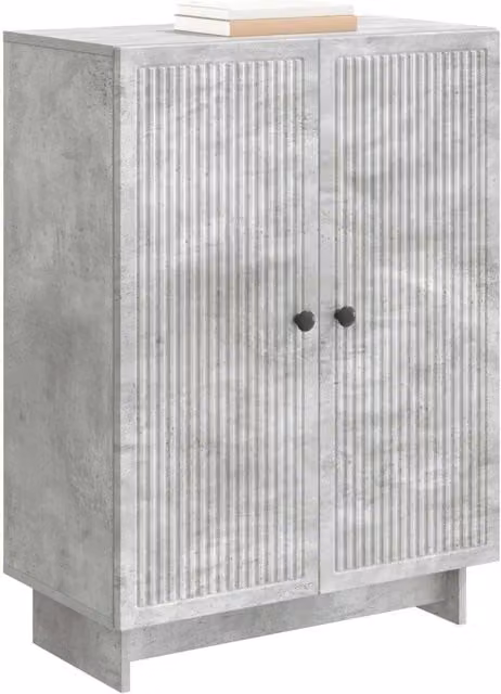 Credenza moderna Design In in legno ingegnerizzato grigio cemento L: 66 cm, P: 34,5 cm, H: 90 cm