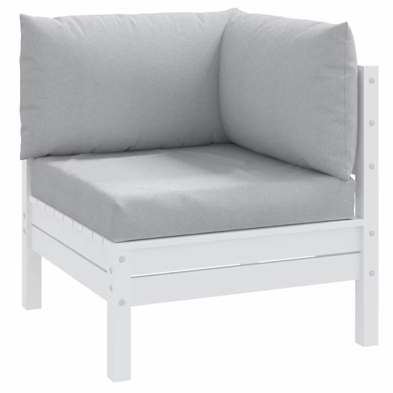 Set di 3 cuscini per pallet vidaXL in tessuto resistente ai raggi UV, colore grigio, L/P/H: 60 x 60 x 9,5 cm
