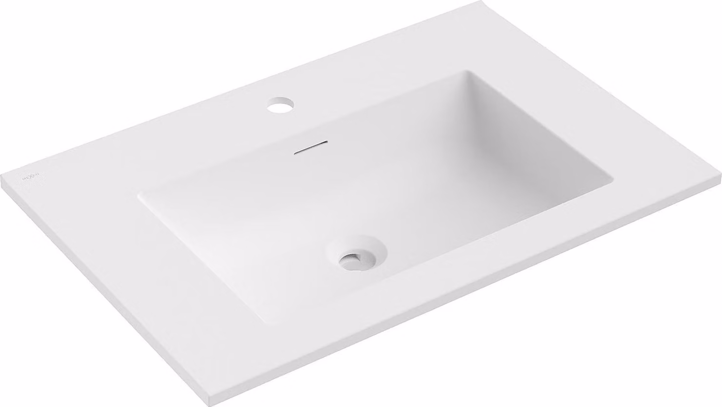 Mexen Otis lavandino incassato nel piano 71 x 46,5 cm, bianco opaco - 25187001