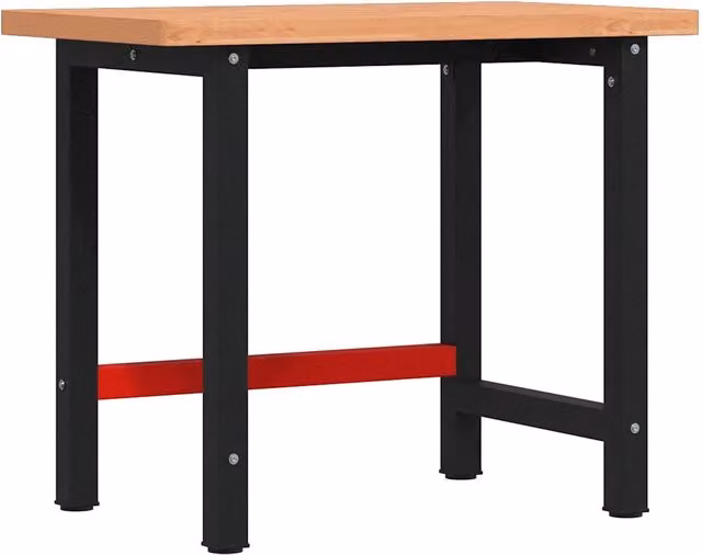 Banco Lavoro Rettangolare in Legno di Faggio Multicolore L: 100 cm, P: 60 cm, H: 83 cm CFW9010918 – 1