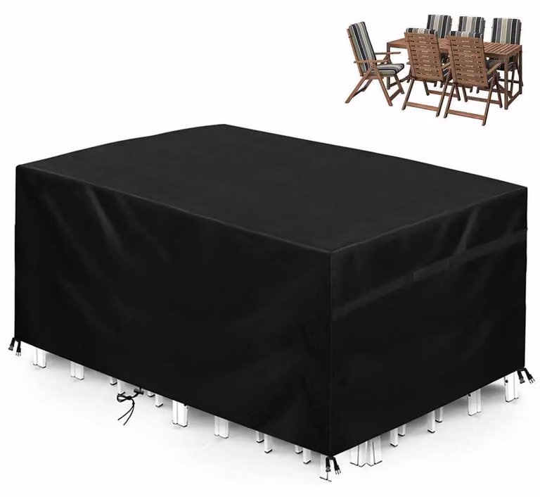 Copertura per mobili da giardino, tessuto Oxford 420D, impermeabile, resistente alle intemperie invernali, protezione UV, dimensioni 180 x 120 x 74 cm
