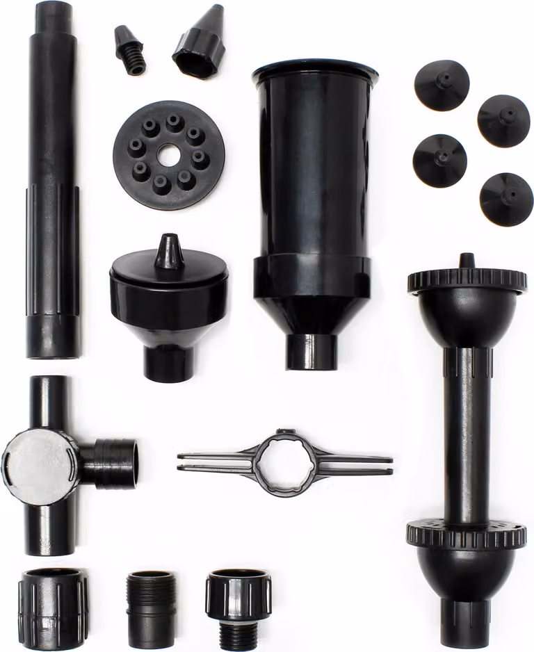 Ricambio SunSun per pompa per acquario HJ-1543/1843 set di accessori 3, set di accessori con ugello per fontana per pompa per laghetto, pompa per acquario efficiente