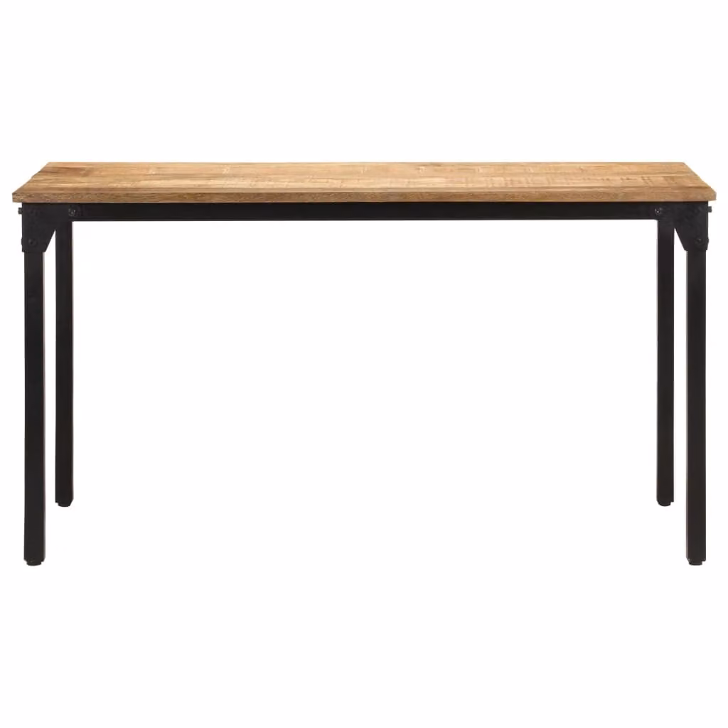 vidaXL Tavolo da pranzo 140x70x76 cm Legno di mango grezzo