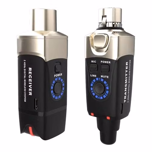 Adattatore microfono ricaricabile Xvive U3 Dynamic Black e Gold – 2