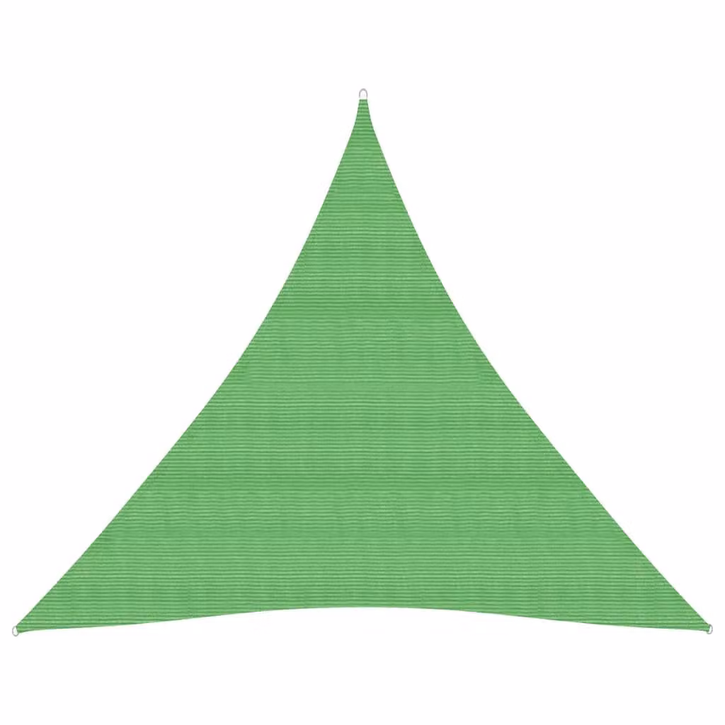 Tenda da sole 160 g/m² verde chiaro 3,6x3,6x3,6 m HDPE