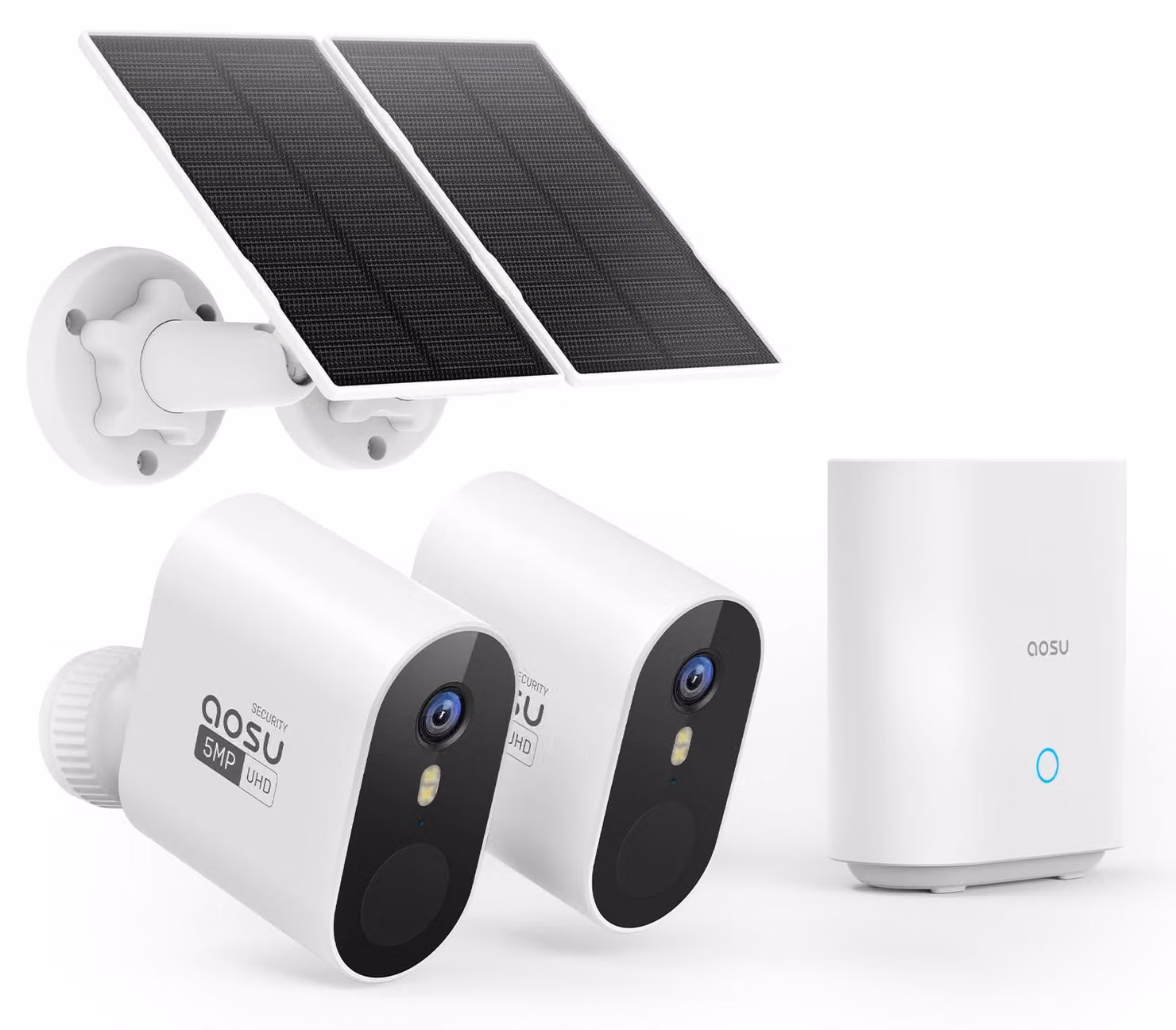 Telecamera di sicurezza esterna - Telecamera Wi-Fi con 32 GB di memoria interna - Sensore da 5 MP - Visione notturna a colori