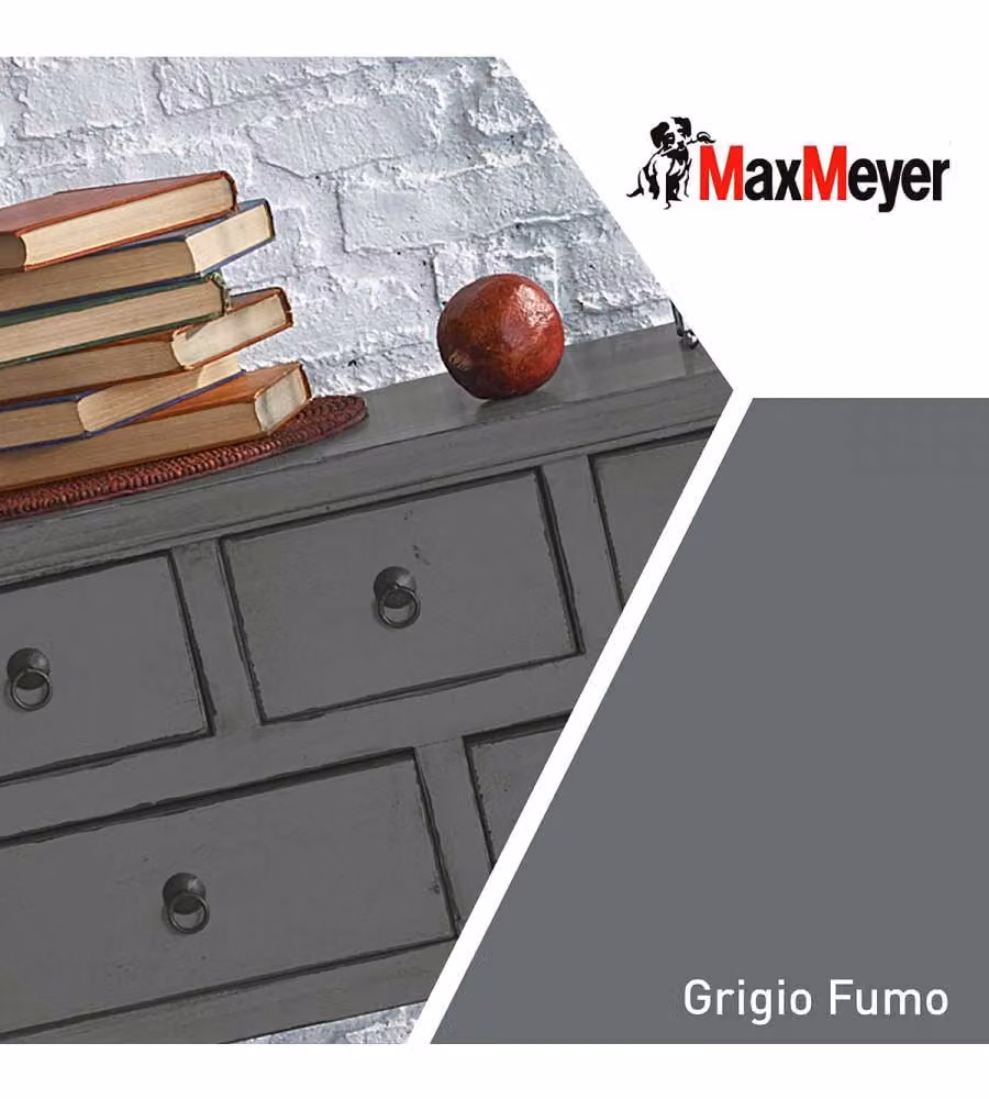 MaxMeyer Smalto Poliuretanico Satinato Grigio Fumo 0,75 l Interno Esterno