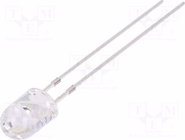 2 LED, 5,1x4,3mm, arancione, 100/40°, 13000 mcd, modello OSO5PA5HA1B, diodi LED a montaggio superficiale (SMD), forma ovale