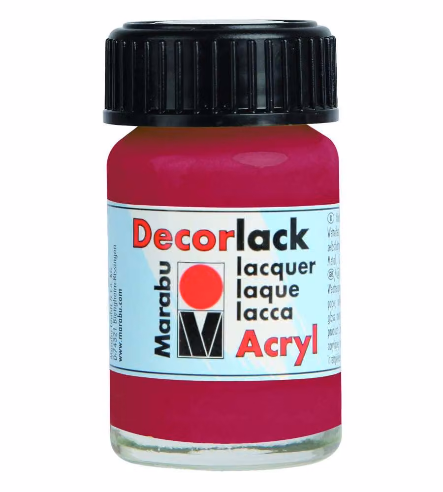 Decorlack Acryl Marabu 15 ml Carminio
