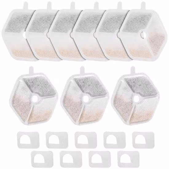 Set da 9 pezzi Adatto agli elementi filtranti Smartoo per pompe per l'acqua potabile per gatti Ricambi per elementi filtranti per pompe per l'acqua potabile per gatti