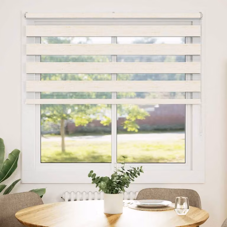 vidaXL Tenda a Rullo Zebra Larghezza Tessuto 135,9 cm Poliestere