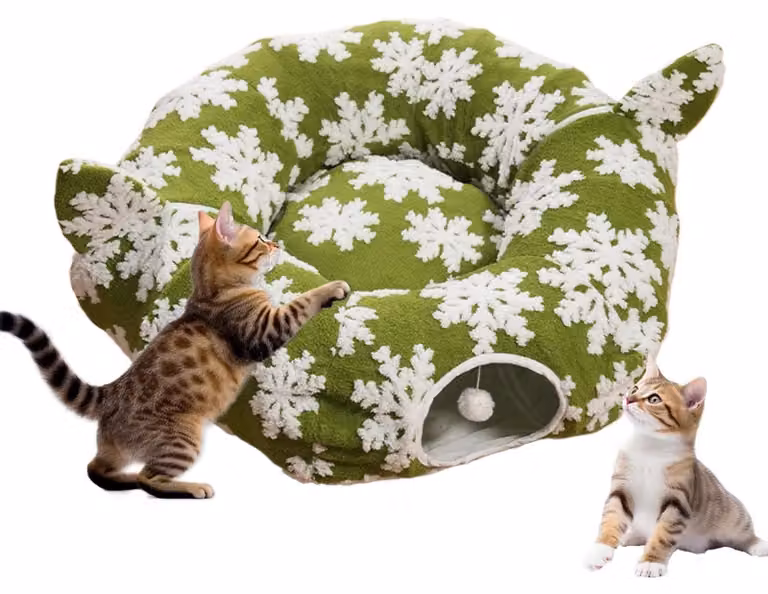 Elzusha - Letto a forma di ciambella per gatti e cani da interno