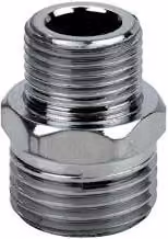 Raccordo Nipple Doppia Vite Ottone Cromato Piccolo 3/8x1/2