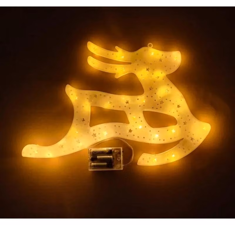 Foxter Renna luminosa a LED XXL 43 cm, bianco caldo