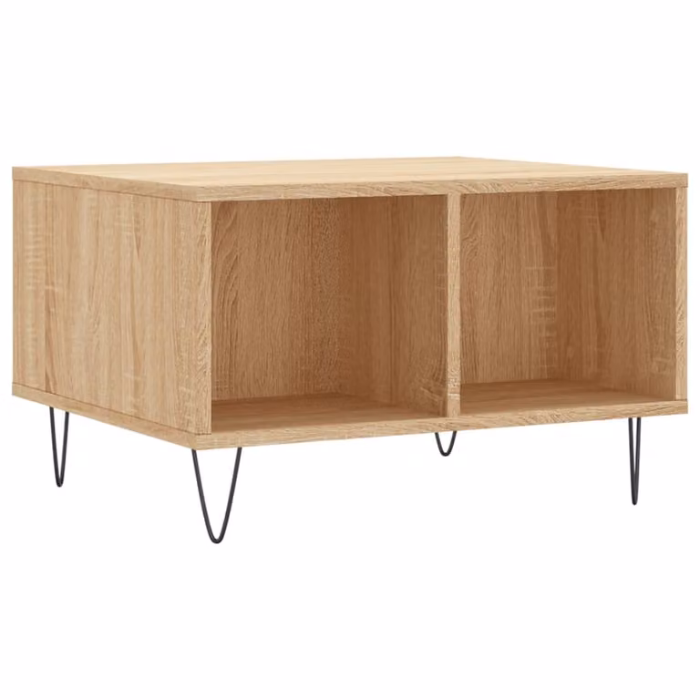 Tavolino Salotto Rovere Sonoma 60x50x36,5 cm Legno Multistrato