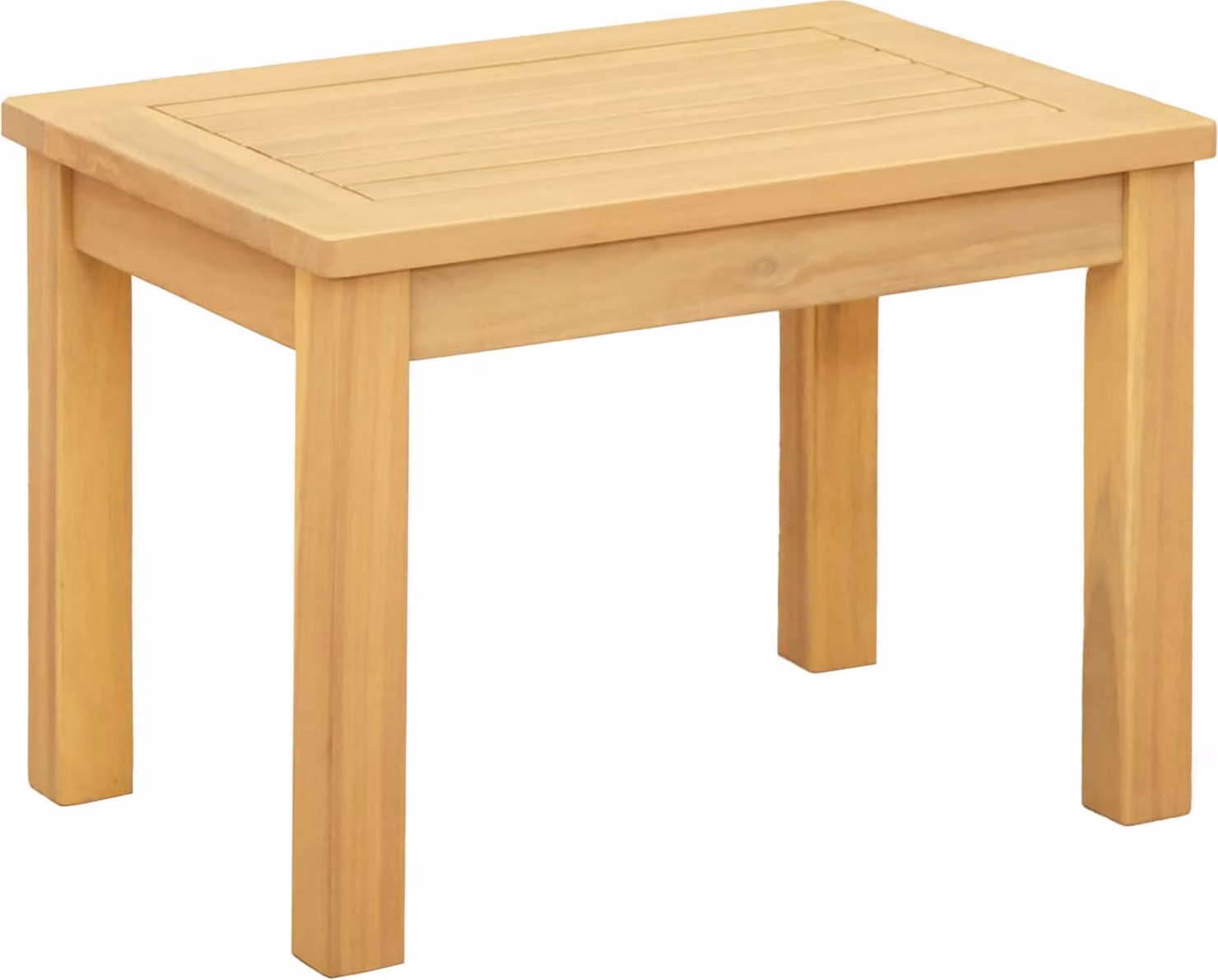 Tavolino da salotto Acacia chiaro 50 x 35 x 36 cm
