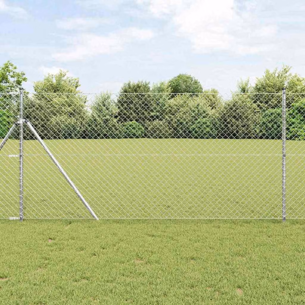 Maison Exclusive - Palo della recinzione Argento 10 x 1,4 m (rete 40 x 40 mm)