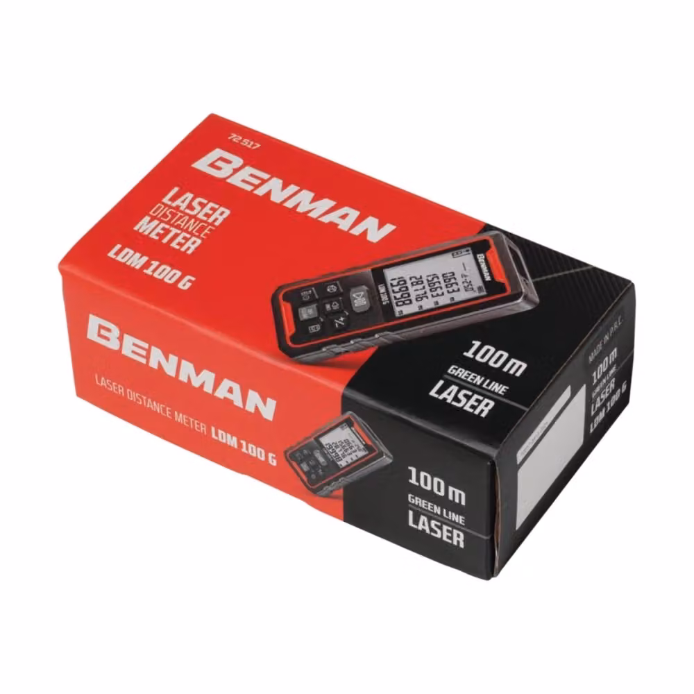 Distanziometro Laser Verde Benman LDM 100 G IP44 Ricaricabile con Portata Fino a 100 m – 2