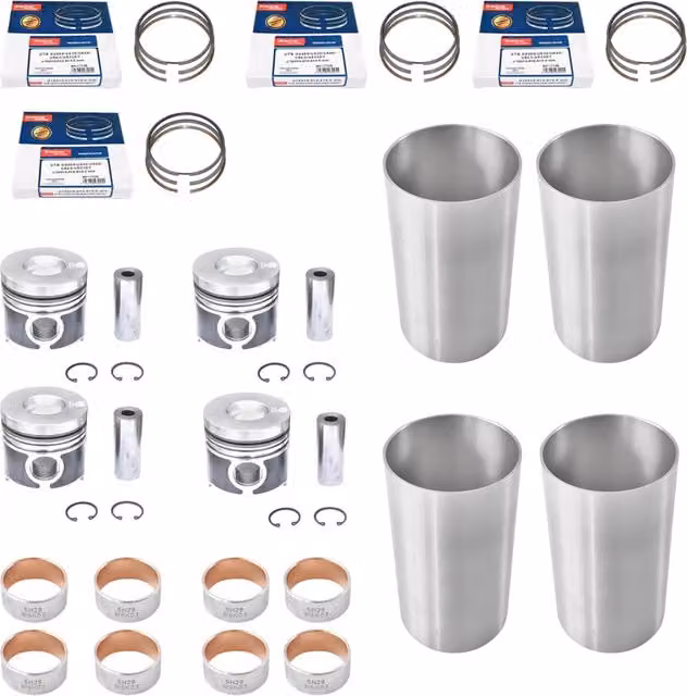 Set motore completo 4 pistoni fi 102mm per UTB U-683, Fiat, New Holland, Case IH, Massey Ferguson