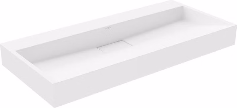 Mexen Ava lavabo da appoggio in conglomerato B/O 100 x 46 cm, bianco - 23011000