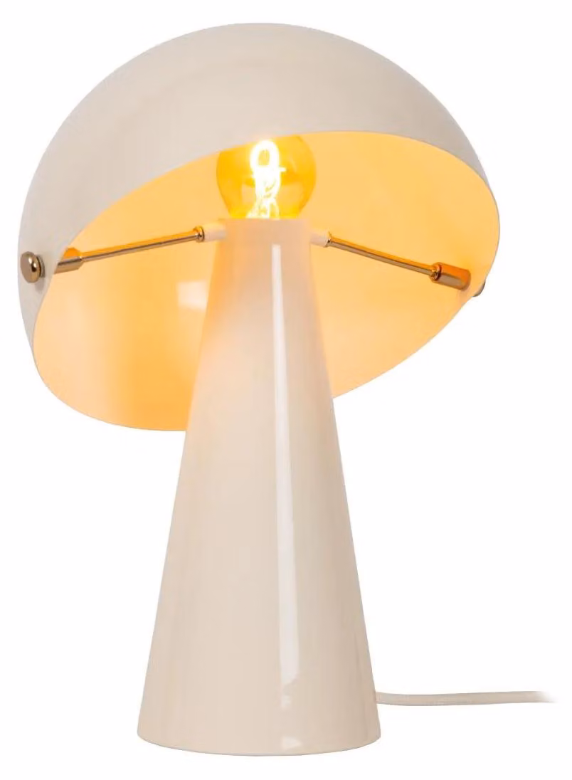 Lucide BARONE - Lampada da tavolo – color crema, 23 cm, 34 cm