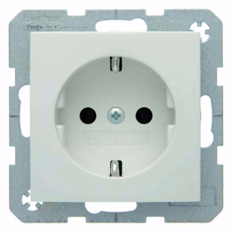 Berker 47438989 Presa di corrente S1 bianco polare lucido