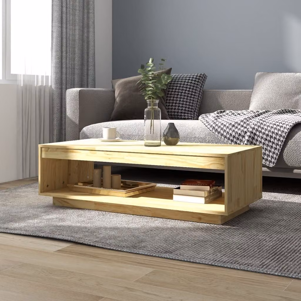 Maison Exclusive - Tavolino da salotto 110x50x33,5 cm in legno massello di pino