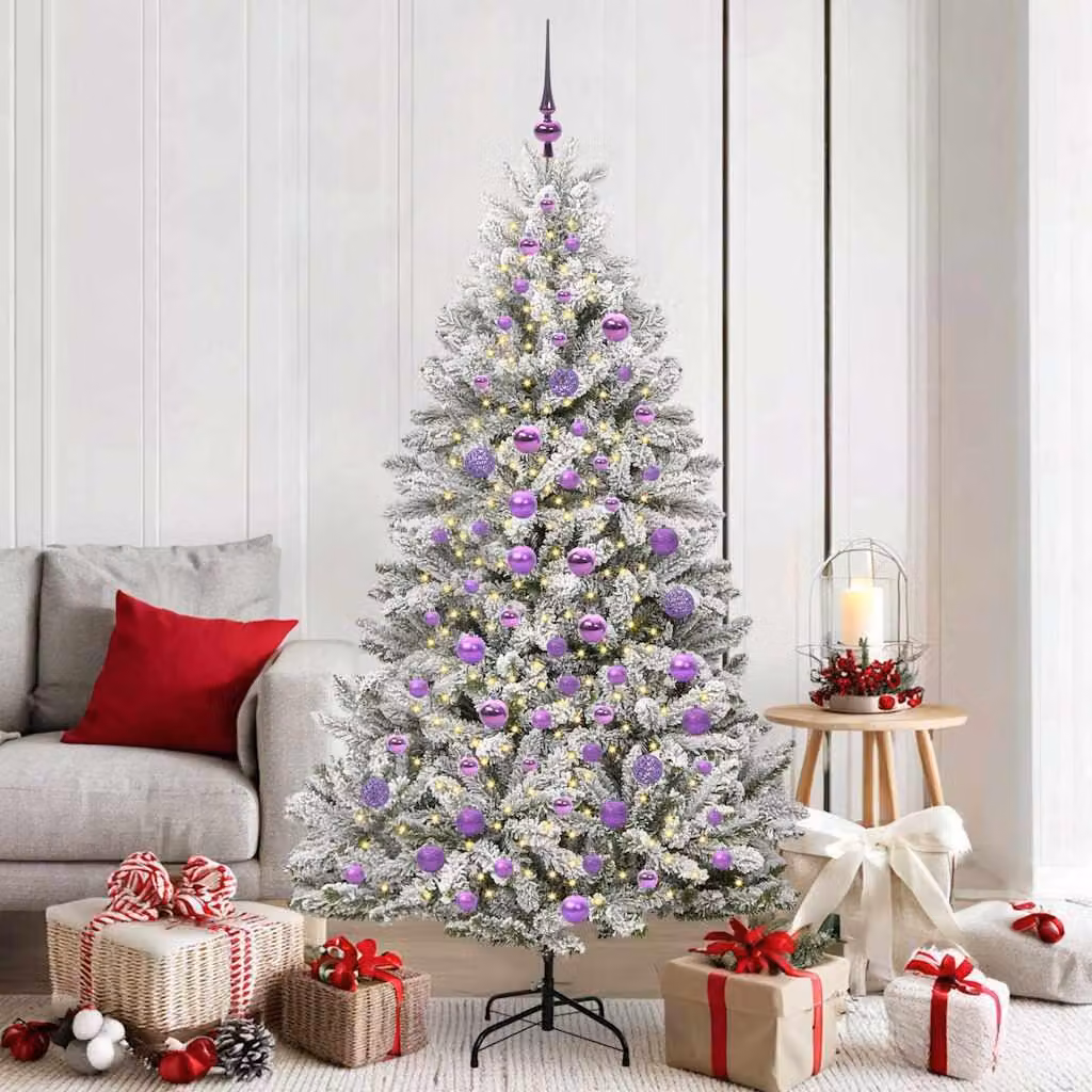 Maison Exclusive - Albero di Natale artificiale, altezza 180 cm, 300 luci, luce bianca calda