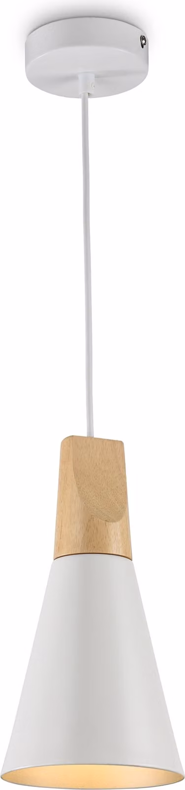 Sospensione Minimal Bicones In Metallo Bianco E Oro 1 Luce