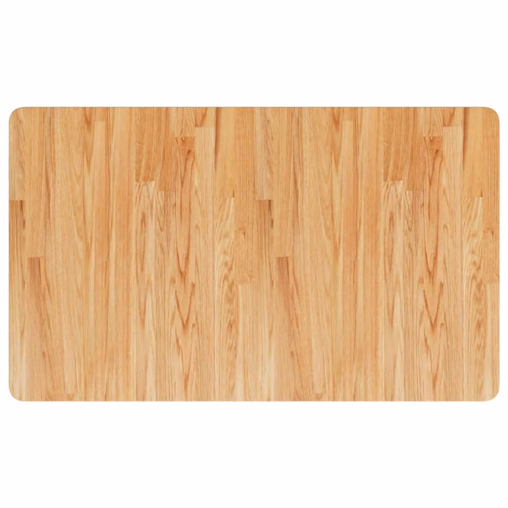 Piano Bagno Marrone Chiaro 100x60x2,5cm Legno Massello Trattato