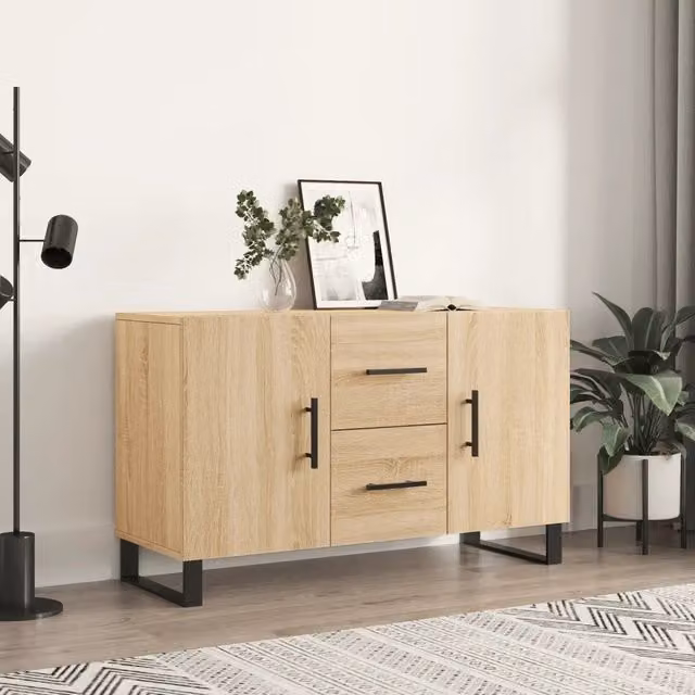 Credenza Buffet da cucina Design Mania in legno color rovere marrone L: 100 cm, P: 36 cm, H: 60 cm – 1