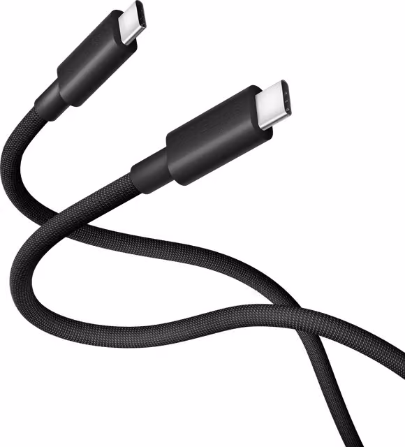 Cavo Xiaomi USB-C a USB-C ad alta velocità USB4 intrecciato, Nero, 1 m