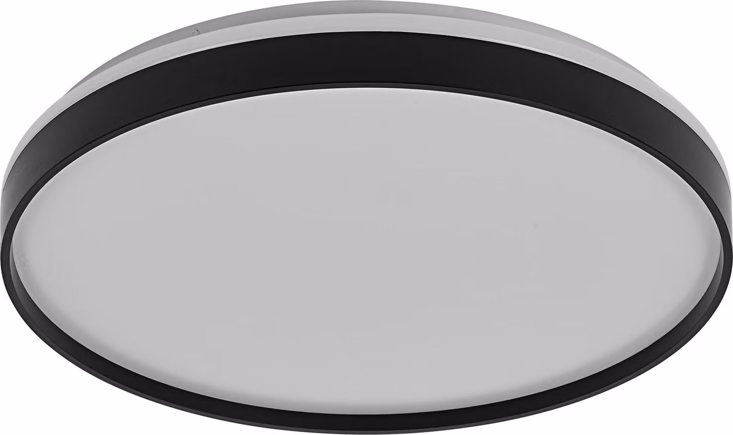 OSRAM Orbis Gisela Lampada da soffitto a LED 485 mm, 36 W, 3000 K bianco caldo, nero, metallo con anello in plastica, IP20