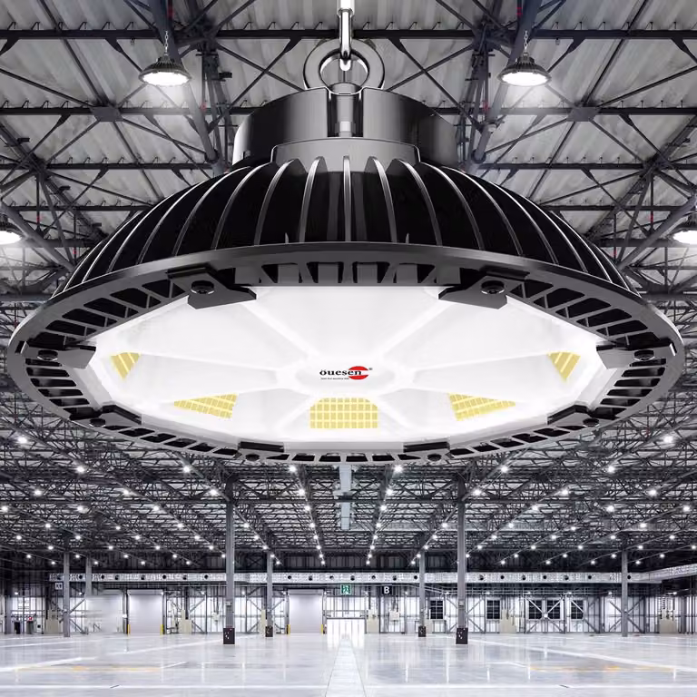 Lampada industriale a LED, proiettore UFO, IP65, 5000K, per magazzini e officine