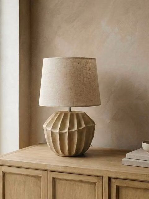 Maree lampada da tavolo beige Kenay Home