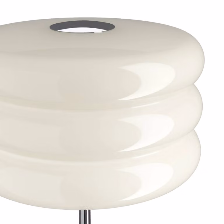 EGLO Lampada da terra Tortora, Bianco / Opale, Soggiorno / Sala da pranzo, Vetro, Giovanile, Lampada da terra