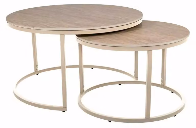 FURNLUX Tavolino Ferrante, colore beige, 80 cm. / Colore principale: / Dimensioni: