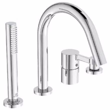 Ideal Standard Joy - Miscelatore per bordo vasca, installazione a 4 fori, cromo BC789AA
