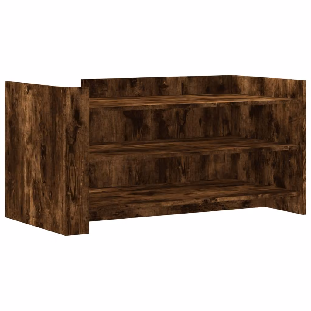 Tavolino Salotto Rovere Fumo 100x50x50 cm in Legno Multistrato