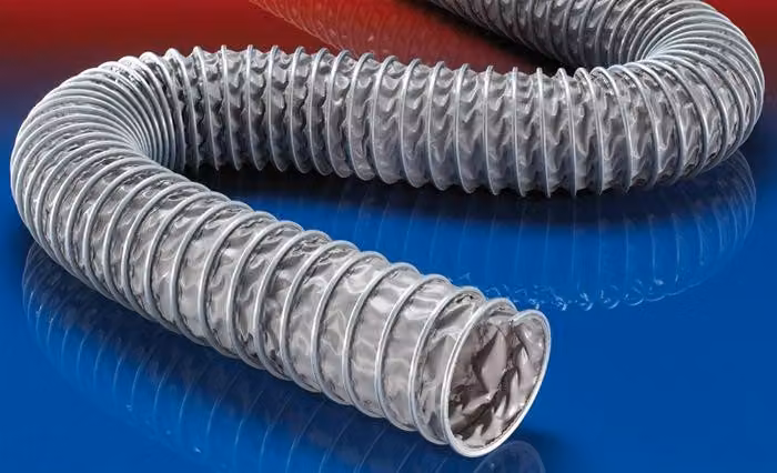 Tubo di aspirazione in PVC: diametro interno 100-102 mm, diametro esterno 112,00 mm, lunghezza 3 m