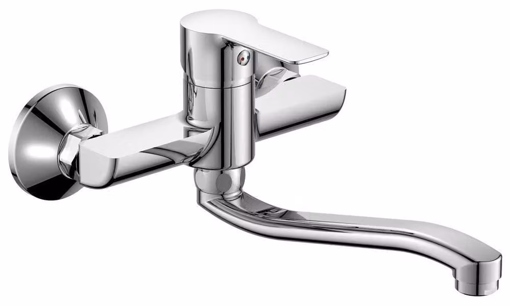 Bruckner Baron - Miscelatore per lavabo, con bocca girevole, cromo 612.015.1