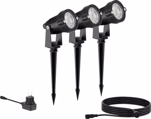 Faretto LED per esterni Philips Caper IP44 3x 1,5 W 180 lm 2700 K 24 V nero