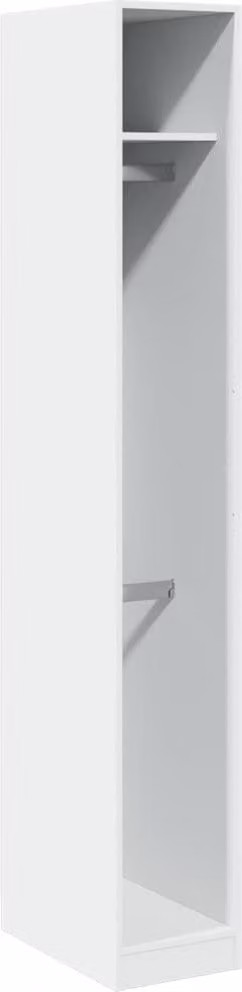 Armadio Bianco 30x50x200 cm in Legno Multistrato