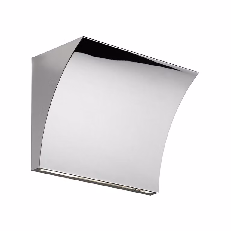 Flos Pochette Up/Down Led - Lampada da parete o soffitto dimmabile in metallo cromato