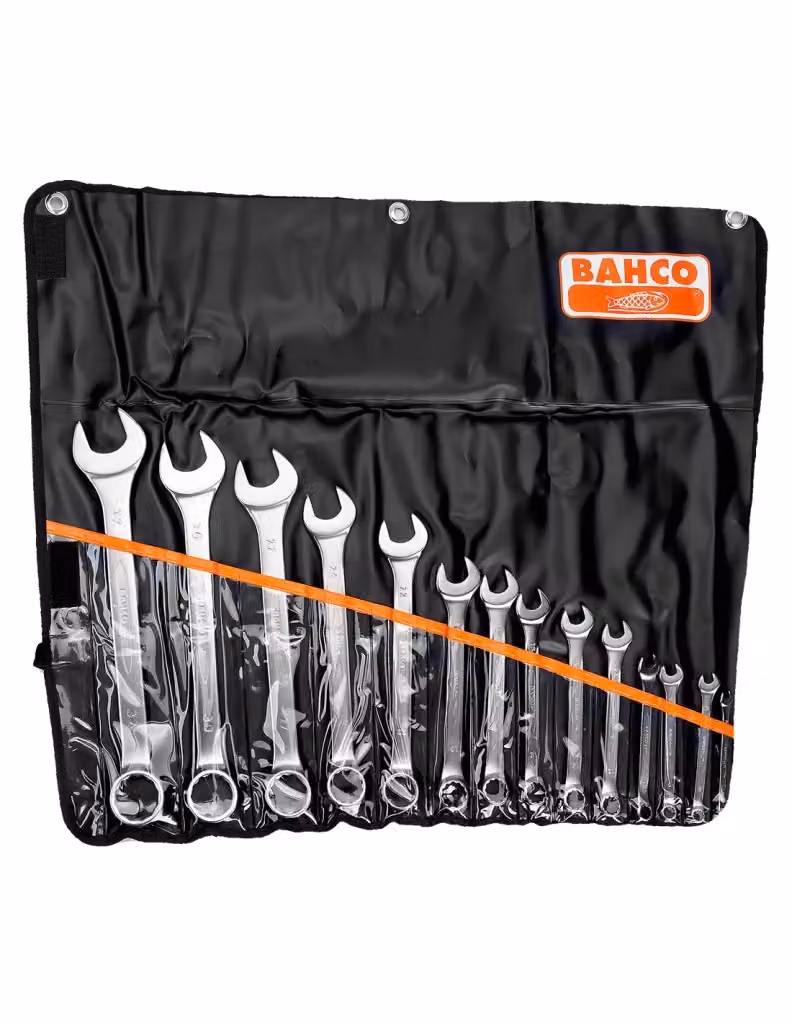 Set di 14 chiavi combinate metriche Bahco 111M/14T in acciaio inossidabile colore argento – 2