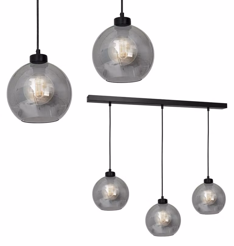 Sofia Smoked luce a sospensione 3Xe27 luce a soffitto lampada a soffitto luce a sospensione