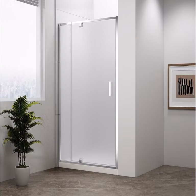 Polysan Easy Line - Porta doccia girevole 880-1020 mm, vetro Brick EL1738